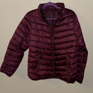 Cherokee Maroon Puffer Jacket